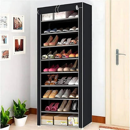 Space-Saving Vertical Shoe Organizer for Home