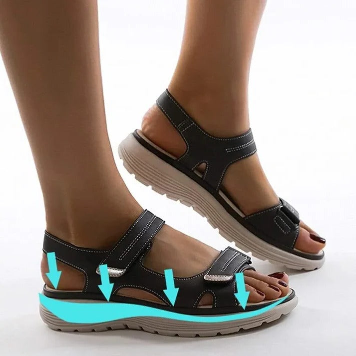 Comfort-Focused Open-Toe Sandals with Arch Support