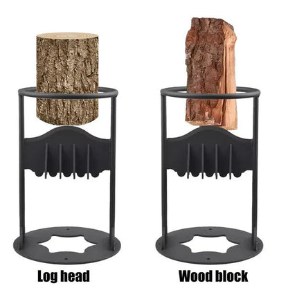 Safe & Efficient Manual Firewood Splitter with Fixed Wedge