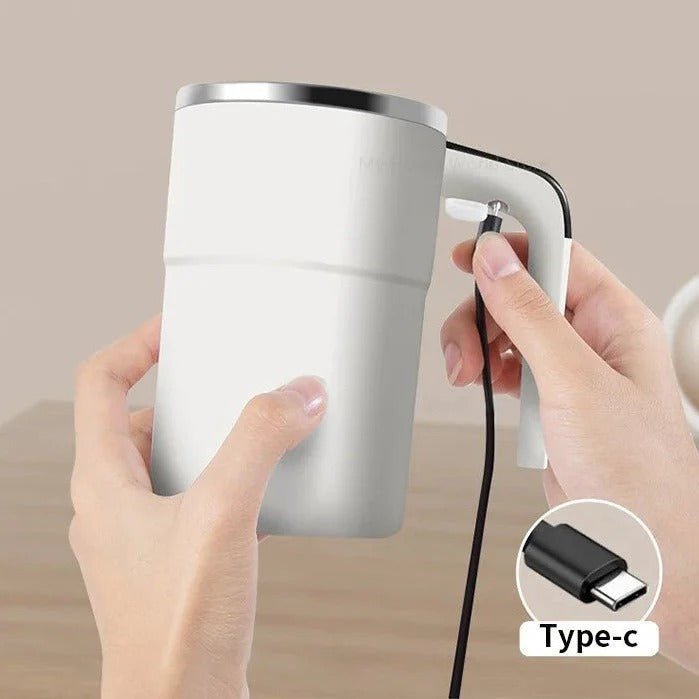 Electric Mixing Mug: Rechargeable & Effortless Beverage Stirring