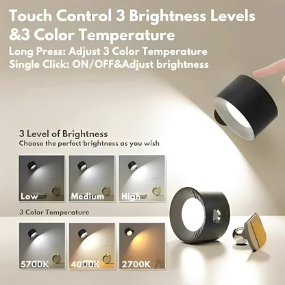 Versatile Wireless LED Light with 360-Degree Rotation