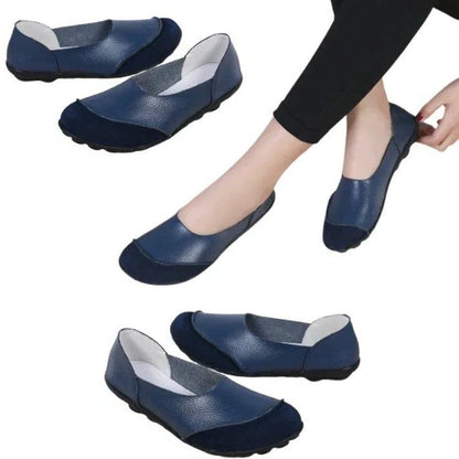 Women's Comfortable Wide Fit Suede Slip-On Loafers