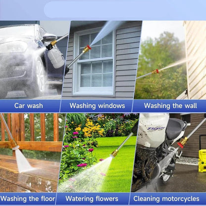 Battery-Powered Portable Pressure Washer with Dual Batteries