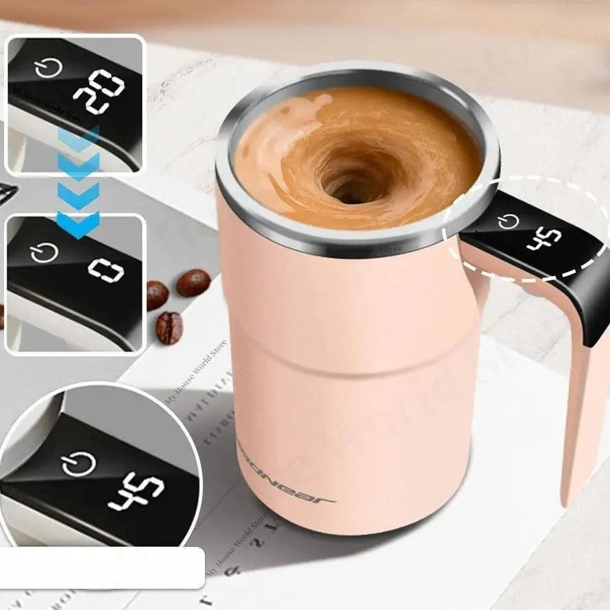 Electric Mixing Mug: Rechargeable & Effortless Beverage Stirring