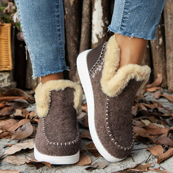 Plush Winter Walkers for Women - Lightweight & Insulated