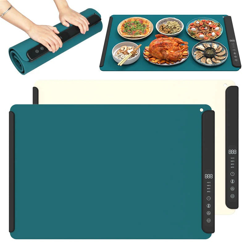 Smart Heat Food Warmer Mat with Custom Temperature Settings