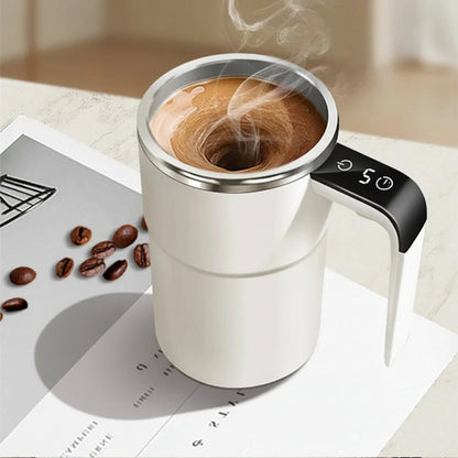 Electric Mixing Mug: Rechargeable & Effortless Beverage Stirring