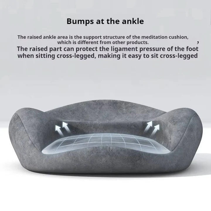 Comfortable Meditation Cushion with Adaptive Support and Washable Cover