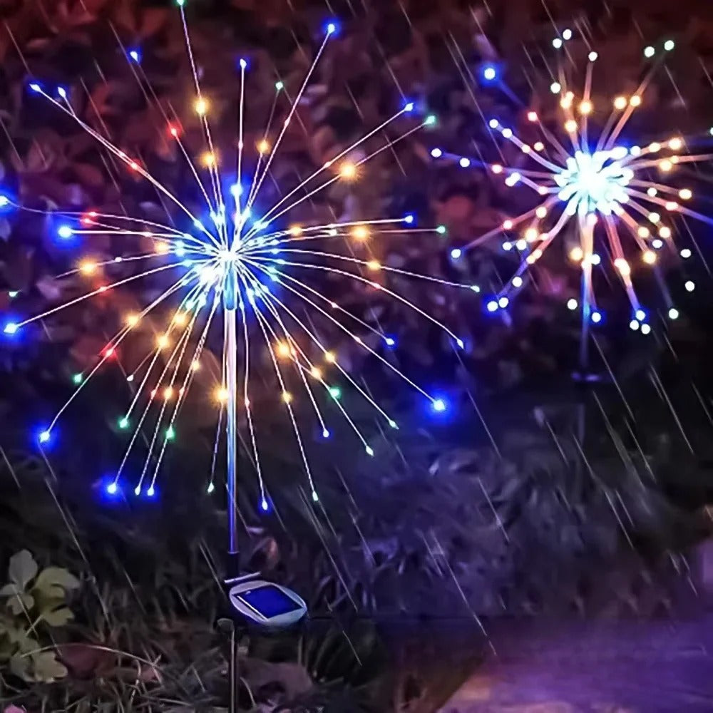 Radiant Solar Burst Garden Light with 90 or 150 LED Options