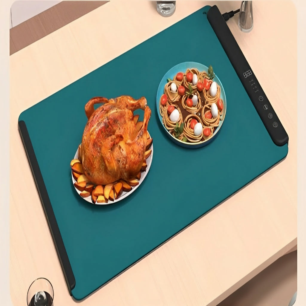 Smart Heat Food Warmer Mat with Custom Temperature Settings