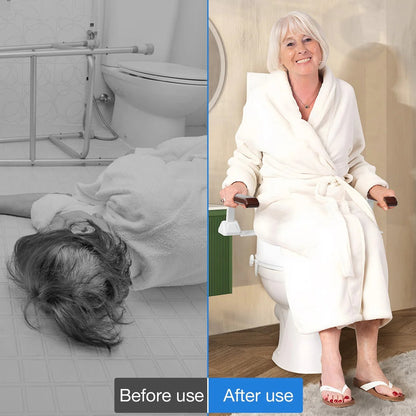 SafeLift Toilet Support System with Adjustable Handles