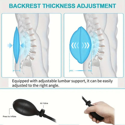 Soothing Lumbar Massager with Heat and Vibration for Ultimate Comfort