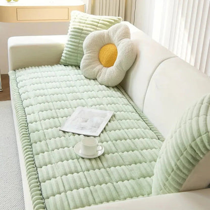 Luxurious Sofa Protector with Tailored Edges for Ultimate Coverage