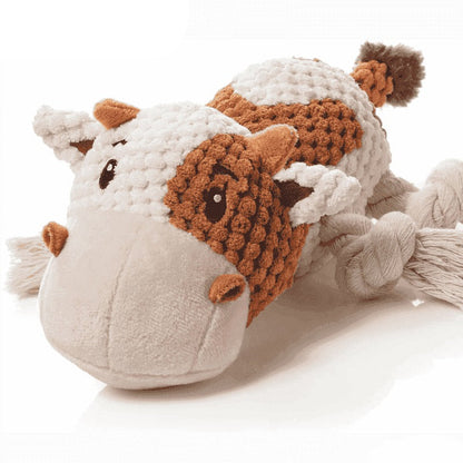 Durable Octopus Dog Chew Toy with Squeaker and Crinkle Sounds