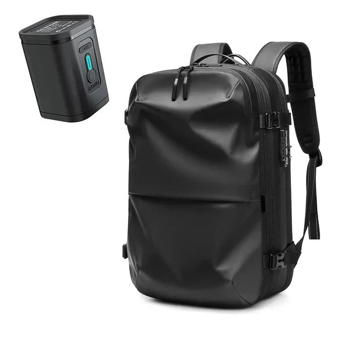 Compact Travel Backpack with Compression and Security Features