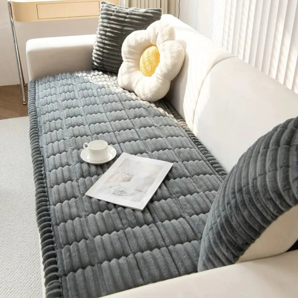 Luxurious Sofa Protector with Tailored Edges for Ultimate Coverage
