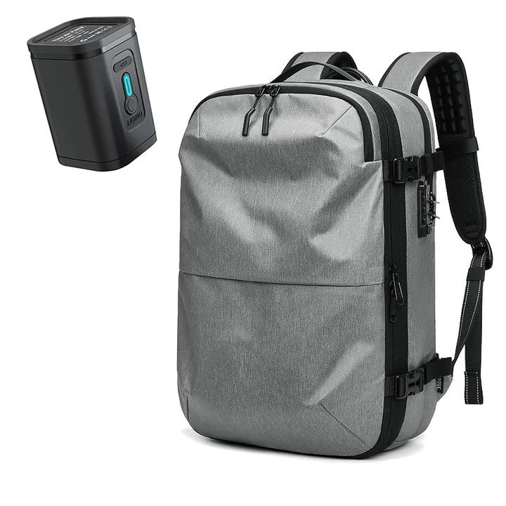 Compact Travel Backpack with Compression and Security Features