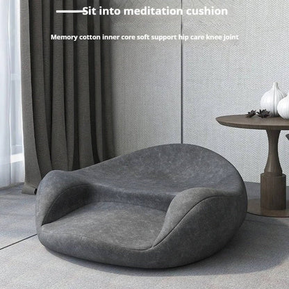 Comfortable Meditation Cushion with Adaptive Support and Washable Cover