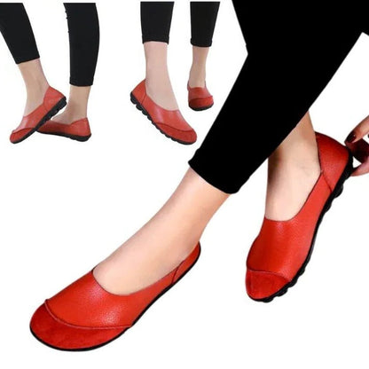 Women's Comfortable Wide Fit Suede Slip-On Loafers