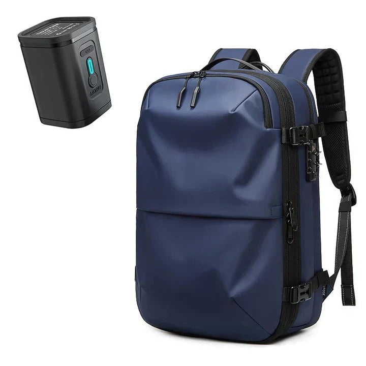 Compact Travel Backpack with Compression and Security Features