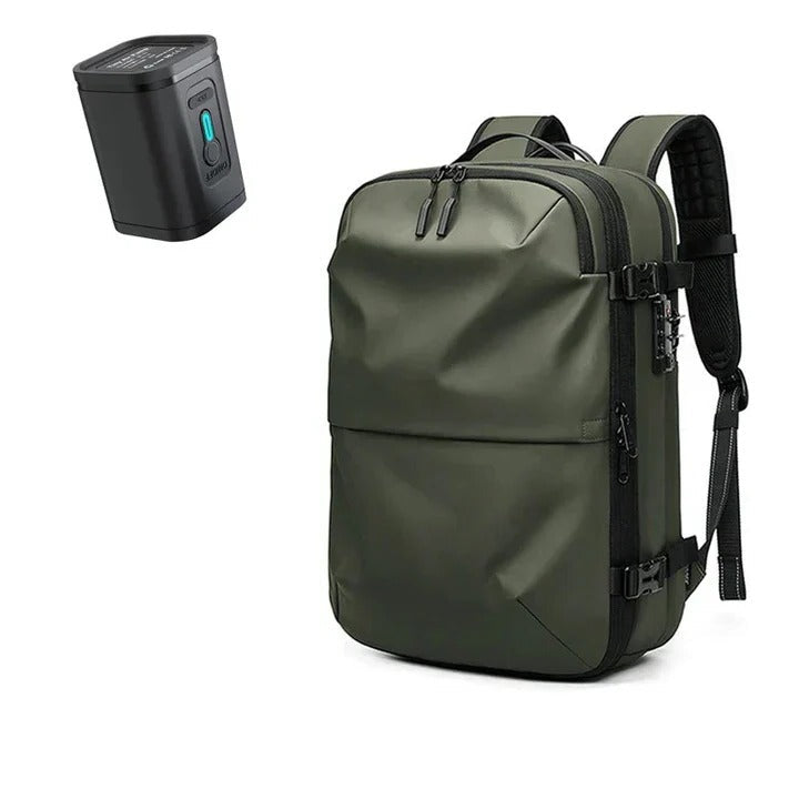 Compact Travel Backpack with Compression and Security Features