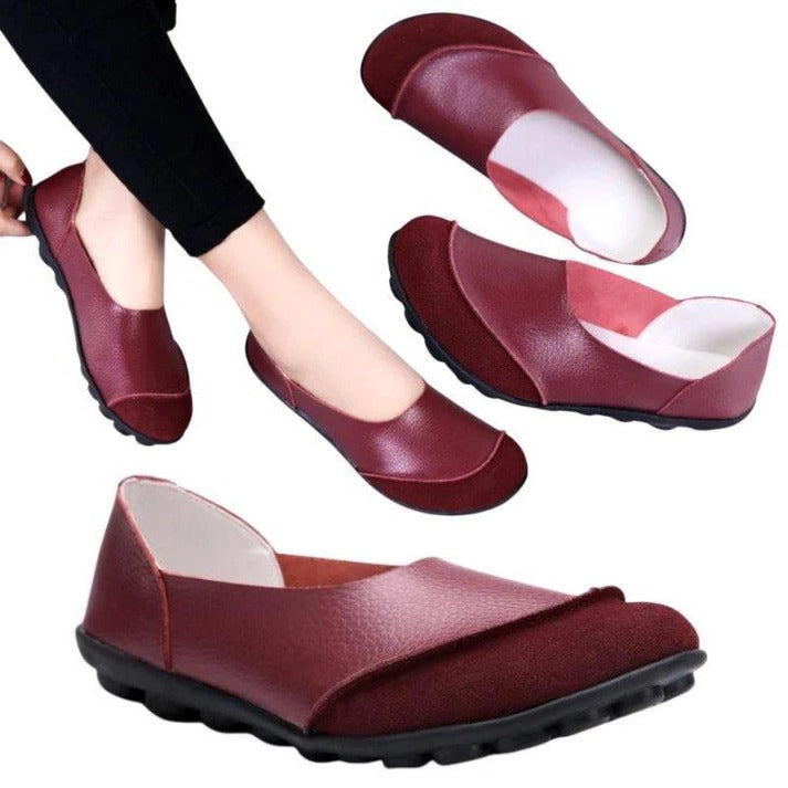 Women's Comfortable Wide Fit Suede Slip-On Loafers