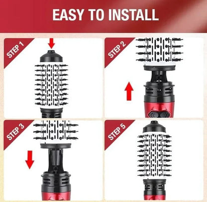 Versatile Rotating Air Styling Brush for Effortless Hair Perfection