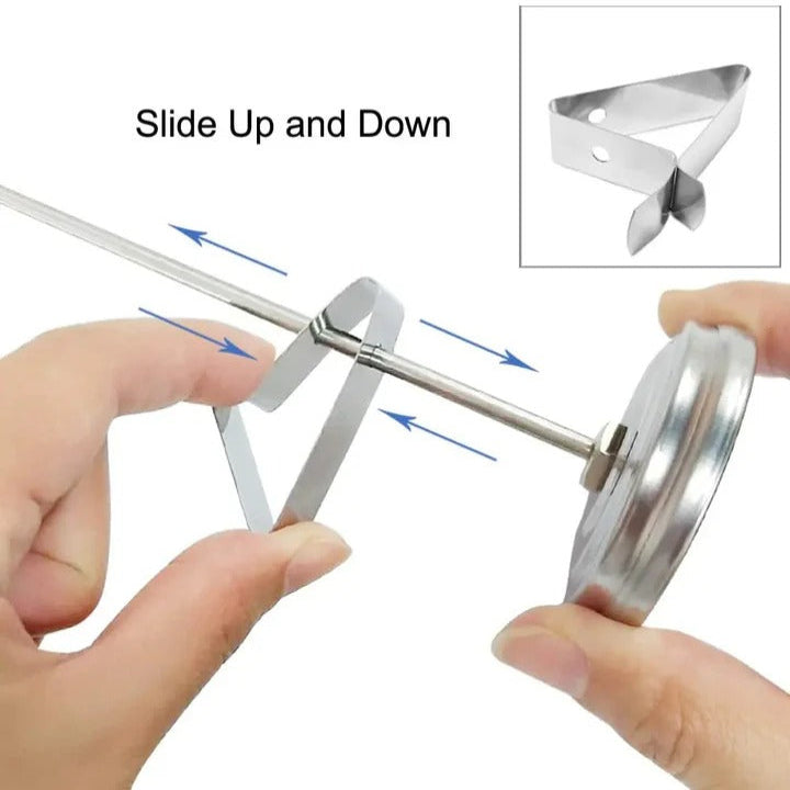 Precision Cooking Thermometer with Extended Probe for Frying