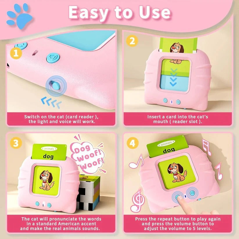Interactive Vocabulary Card Set with 112 Cards for Kids