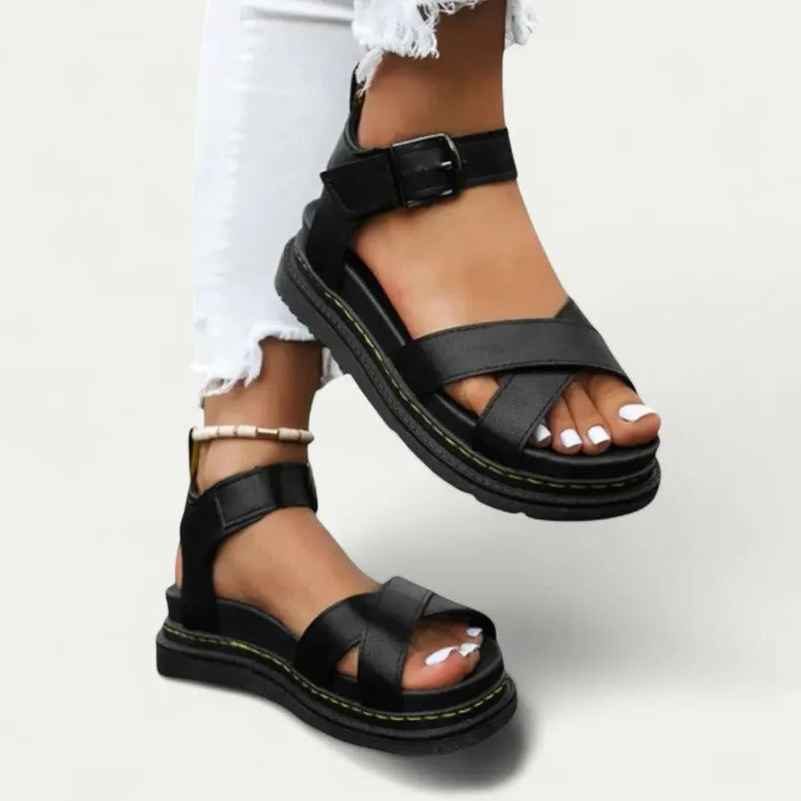 Stylish Elevation Sandals for Women with Custom Fit Buckle