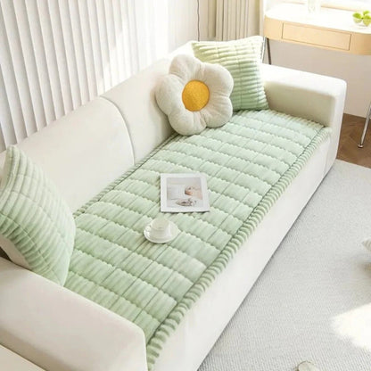 Luxurious Sofa Protector with Tailored Edges for Ultimate Coverage