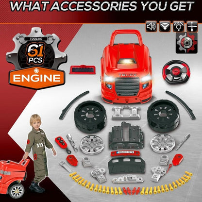 Interactive Truck Workshop Playset for Creative Kids