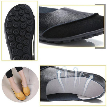Women's Comfortable Wide Fit Suede Slip-On Loafers