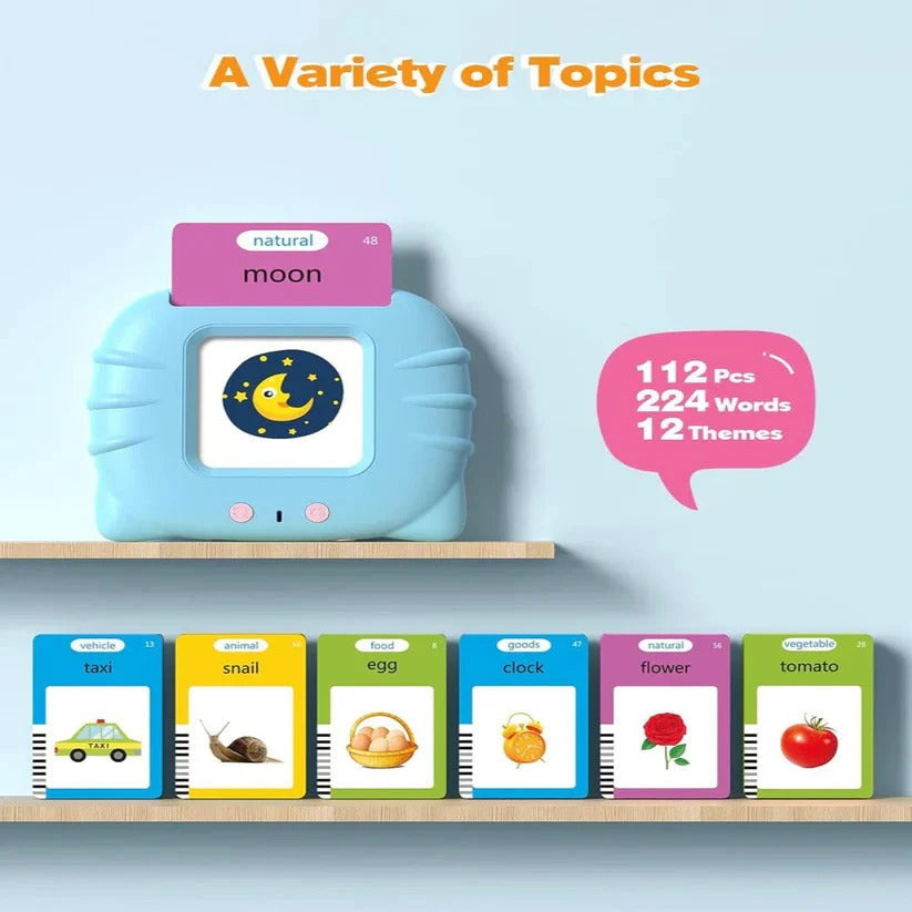 Interactive Vocabulary Card Set with 112 Cards for Kids