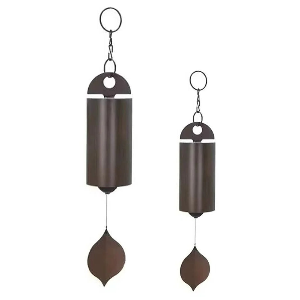 Elegant Bronze-Finished Aluminum Wind Chime for Indoors & Outdoors