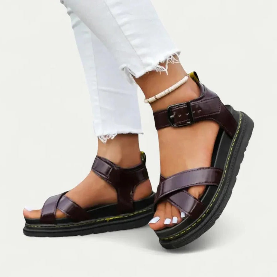 Stylish Elevation Sandals for Women with Custom Fit Buckle