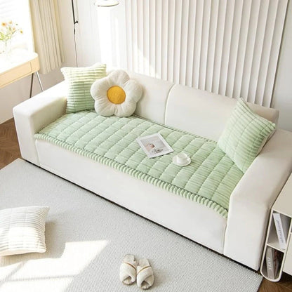 Luxurious Sofa Protector with Tailored Edges for Ultimate Coverage