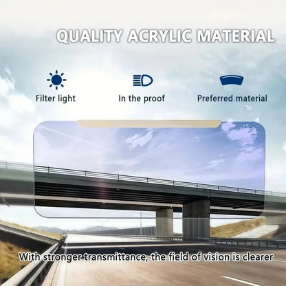 Versatile Anti-Glare Car Sun Visor Extension with Easy Clip-On Design