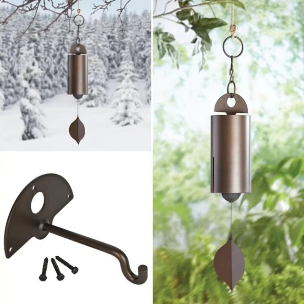 Elegant Bronze-Finished Aluminum Wind Chime for Indoors & Outdoors