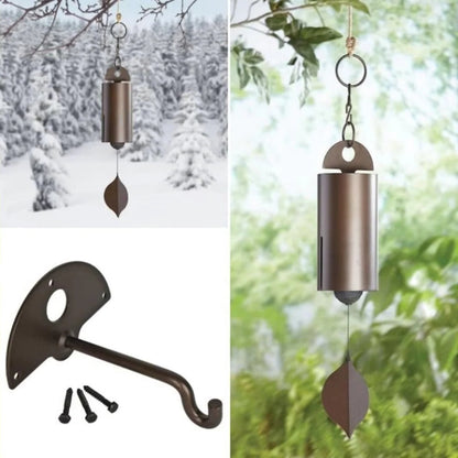 Elegant Bronze-Finished Aluminum Wind Chime for Indoors & Outdoors