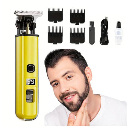 Wireless Hair Trimmers with LED Charge Indicator and 4 Comb Attachments