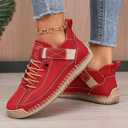 Effortless Slip-On Ankle Shoes for Women with Flexible Comfort