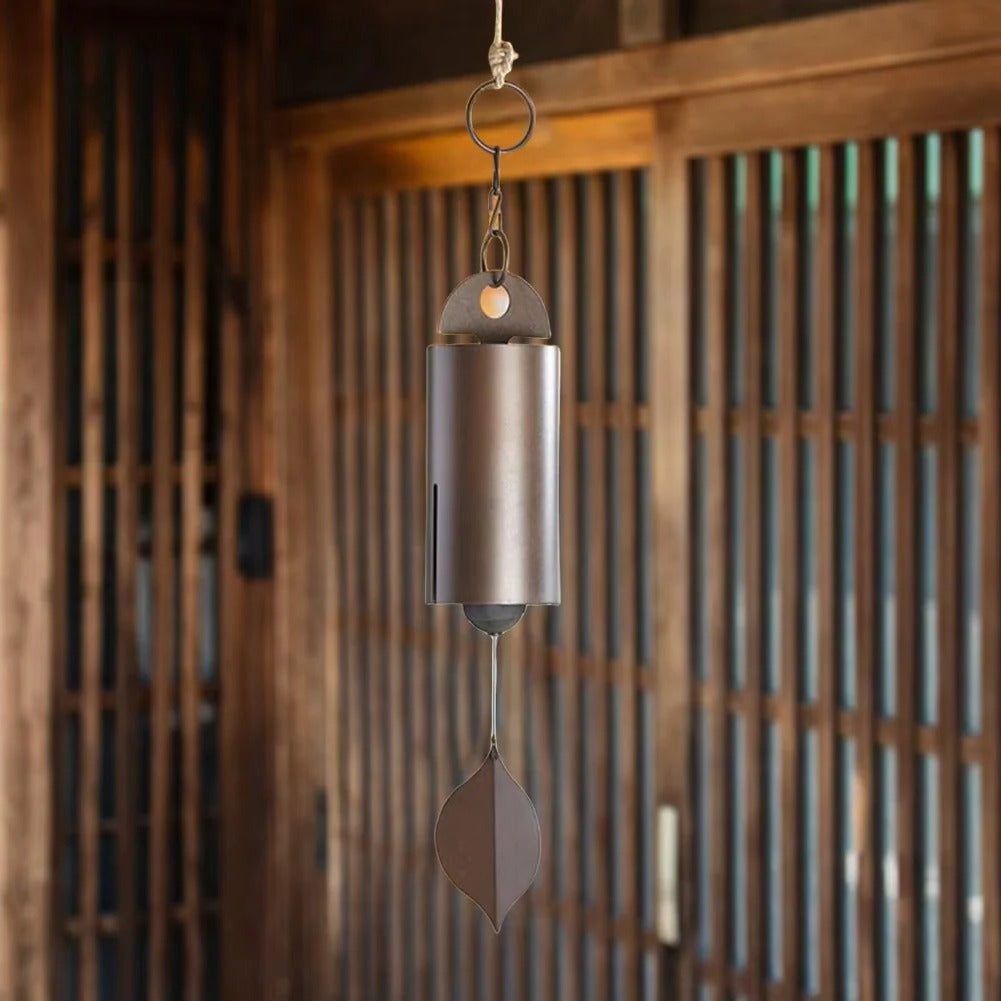 Elegant Bronze-Finished Aluminum Wind Chime for Indoors & Outdoors