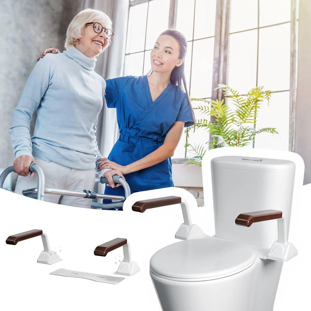 SafeLift Toilet Support System with Adjustable Handles