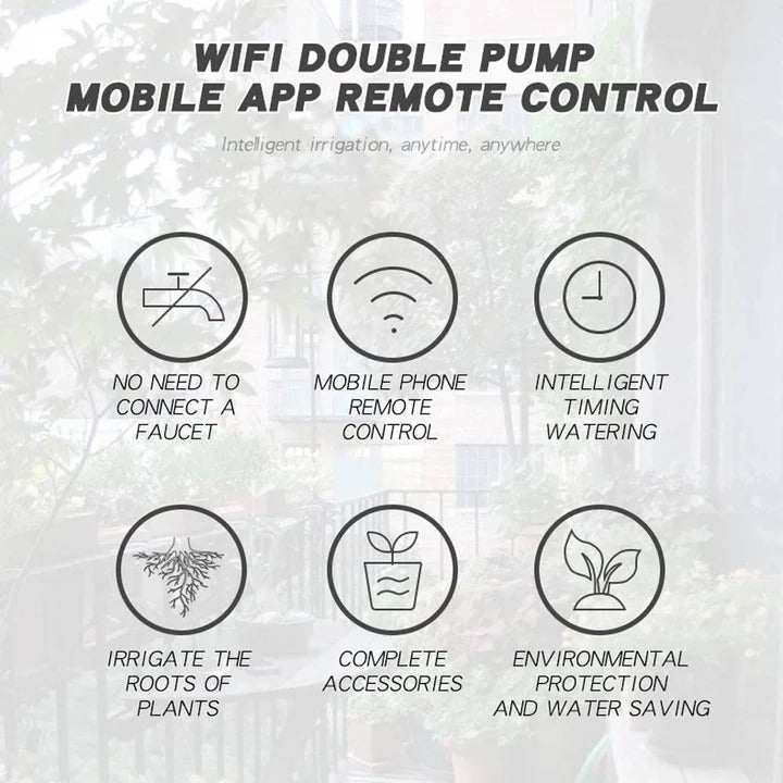 Smart Irrigation System with 20 Adjustable Drip Points
