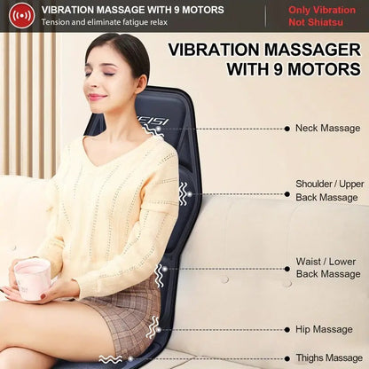 Soothing Lumbar Massager with Heat and Vibration for Ultimate Comfort