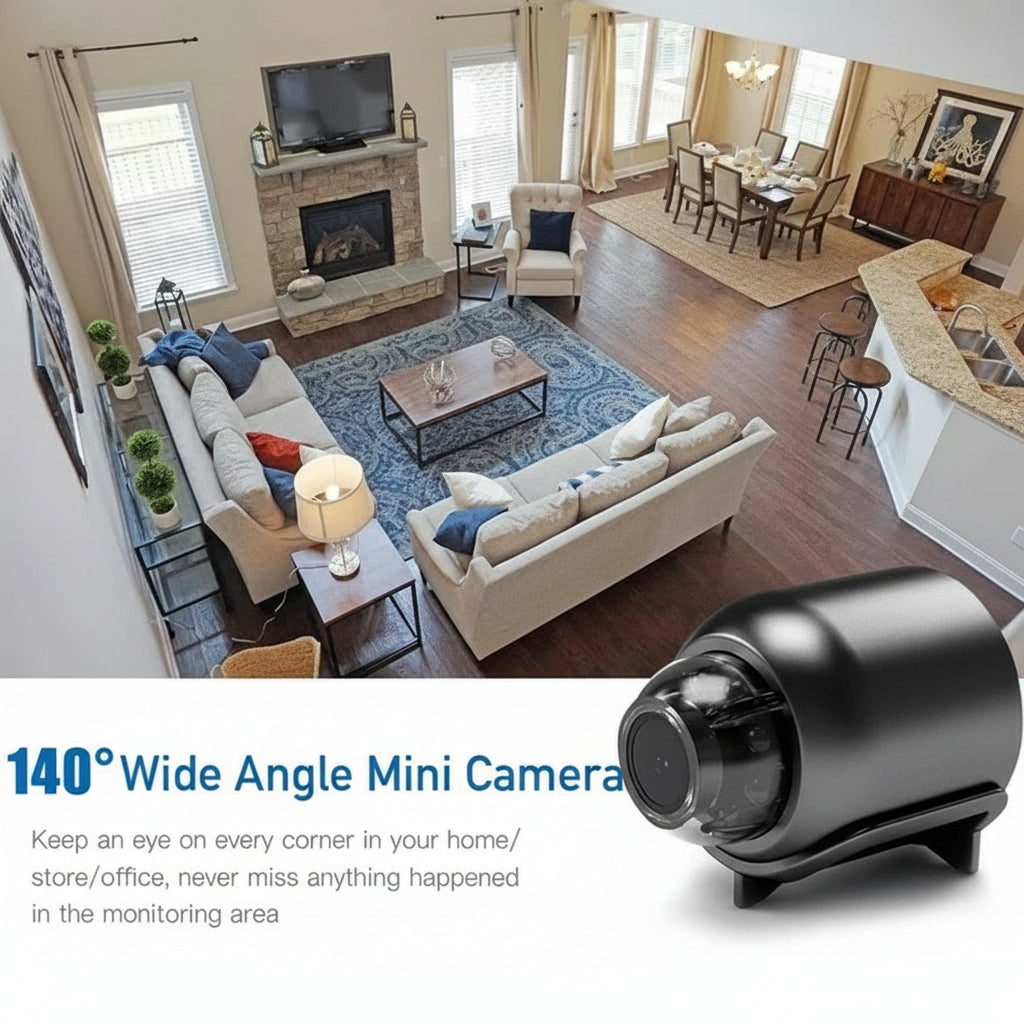 Compact WiFi Surveillance Camera for Home and Office