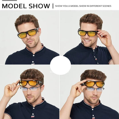 Nighttime Driving Glasses with Anti-Glare Yellow Lenses
