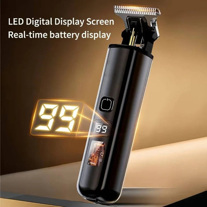 Wireless Hair Trimmers with LED Charge Indicator and 4 Comb Attachments