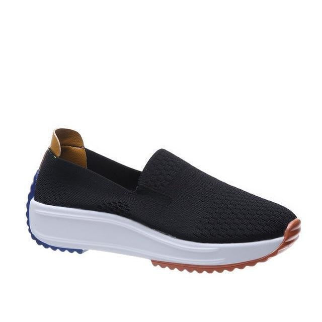 Womens Easy-On Knit Sneakers for All-Day Comfort